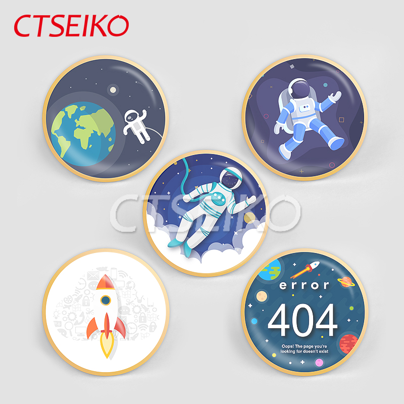 Space Astronaut Badge Black Hole Badge Custom Rocket Lunar Cosmos Chest Badge badge Chest Needle Set to do