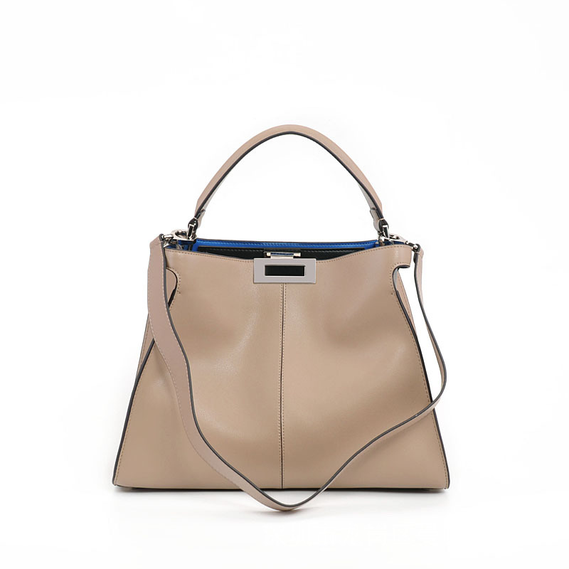 European and American genuine leather women's bag 2022 spring and summer new European and American fashion retro handbag high-end atmosphere shoulder bag trend