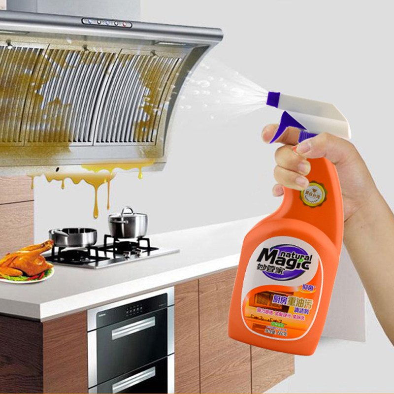 Inexplicator Home Range Hood Cleaning Agent 660g Kitchen Heavy Oil Stain Cleanser Vigorously Removes Oil Scale Decontamination Clean Liquid