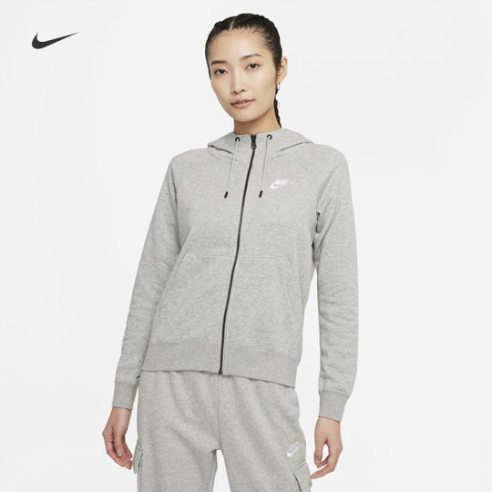 耐克/NIKE女子运动训练休闲法式毛圈连帽夹克外套BV3343-100-539