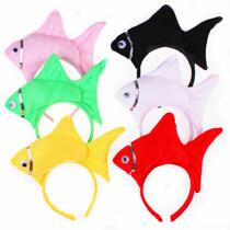 Childrens Day performance game costume performance props Animal headdress Small fish head hoop Goldfish hair hoop Hair accessories toy