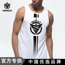 SWRELD mens sports loose breathable basketball training sportswear outdoor quick running fitness vest