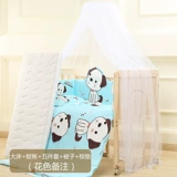 Детская кроватка из натурального дерева для приставной кровати для новорожденных, универсальная колыбель