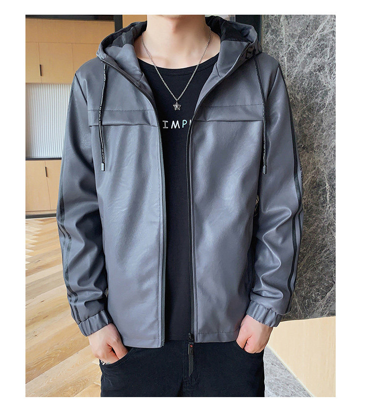 Осенняя приталенная куртка, толстовка с капюшоном 