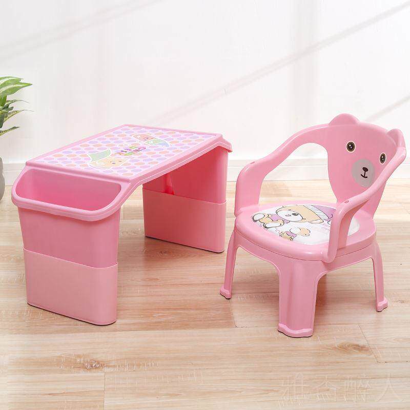 Children's reading area Small table Early teaching baby learning toy Multi-function writing bed Previous table dining table
