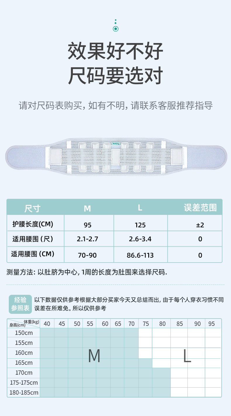 维德医疗 增强款医用护腰带 仿生支撑条+固带双重支撑 图6
