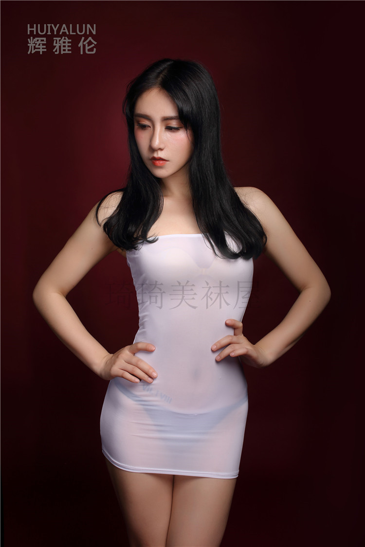 Băng lụa đàn hồi sexy hộp đêm túi hông bodysuit ống hàng đầu phụ nữ nhỏ váy trong suốt mượt chặt chẽ đồ lót sexy