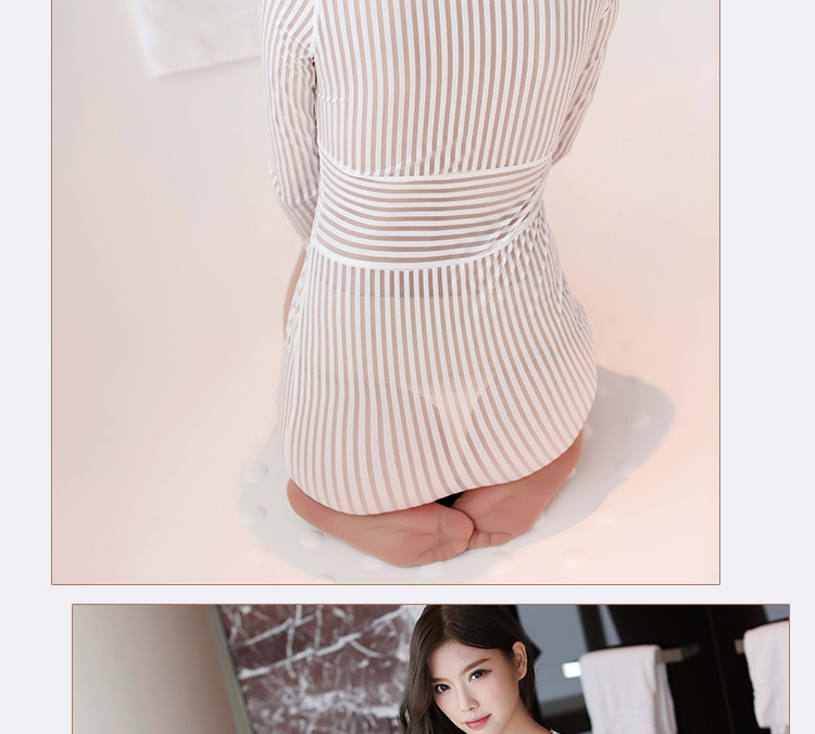 Phối cảnh neo mới chuyên nghiệp dành cho nữ văn phòng Vai trò OL lộ ngực V-cổ jumpsuit đồng phục quyến rũ gói hông váy đầm nhún eo