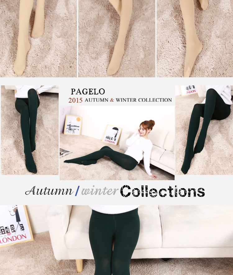 Thu đông 2018 cộng với quần legging nhung mỏng chải chuốt ấm áp bước chân quần quần đen một mảnh gợi cảm quần tất lót lông màu da