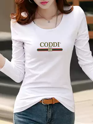 IT counter brand 2021 new white T-shirt women's long sleeve slim T-shirt Korean cotton inner coat