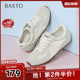Baisitu 2025 spring new simple sports outdoor leisure training shoes flat heel women's casual shoes V0148AM5