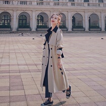 Gestational Woman Clothing Rice White Wind Clothes New 2020 Tidal Moms Loose foreign air coat Korean version Spring and autumn in Long Jacket Woman