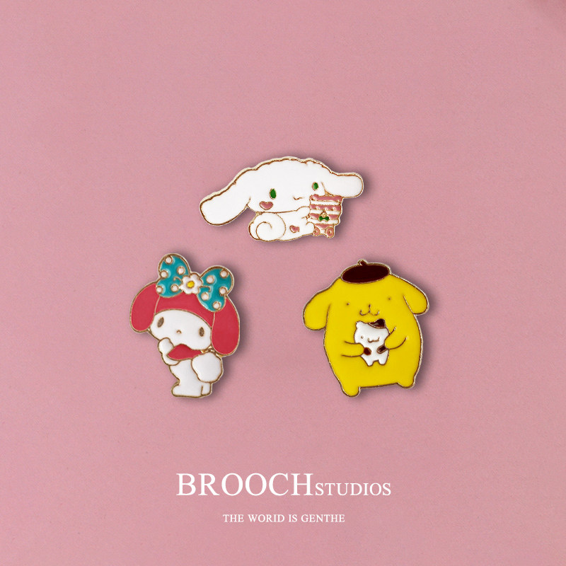 Jade Gui Dog Brooch 2020 New Tide Cute Day Ensemble Decoration Student Bestie Cartoon Clothes School Bag Accessories