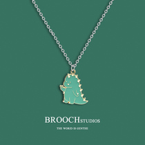 Stay Cute Green Dinosaur Necklace Women Ins Hip Hop Hitchhiking Sweater Chain Long 2020 New South Korea