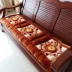 Dày sofa đơn đệm ba ghế sofa gỗ rắn đệm gỗ gụ băng ghế đệm đệm có thể tháo rời và có thể giặt đặc biệt thảm ghế Ghế đệm / đệm Sofa