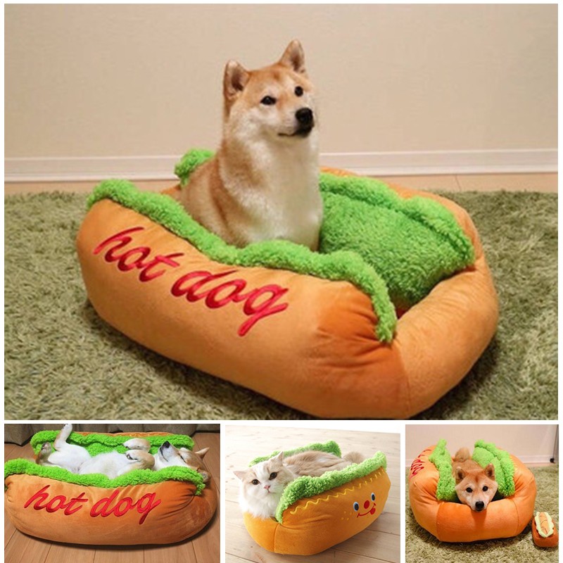 Hot Dog Kennel Dog Kennel Banana Boat Dog Kennel Dog Pet Kennel For Strange Cat Nest Exclusive Creative Styling Sleeping Mat 