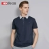 Hodo Red Bean Men Summer Business Lapel POLO Áo sơ mi nam lưới lưới - Polo áo polo trắng Polo