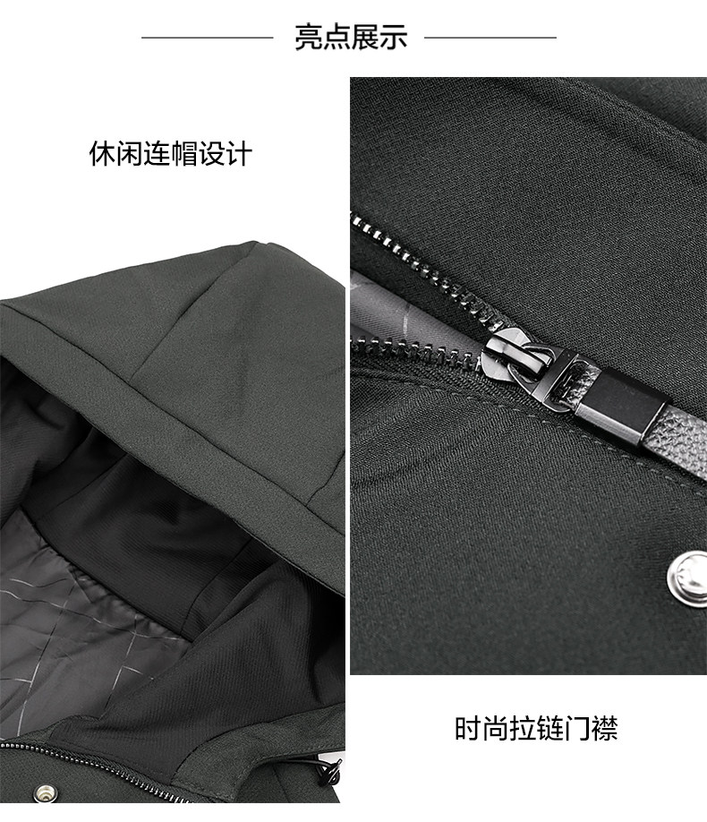 断码清仓 红豆男装 中长款商务休闲羽绒服 图2