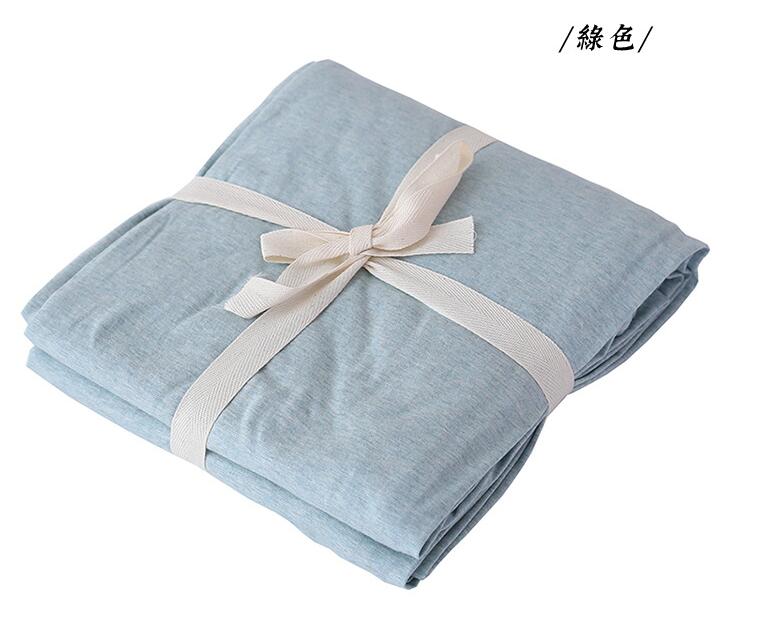 Cotton Scorpio Cotton Vải Dệt kim Màu Kéo sợi Vải Giường Giường Nệm Đặt Simmons Khăn trải giường Màu tinh khiết - Trang bị Covers 	ga giường bo chun