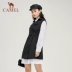 Camel / lạc đà của phụ nữ mùa thu / mùa đông mới thời trang kết hợp tất cả các phiên bản Hàn Quốc của triều đại áo khoác ghi lê mỏng áo khoác ghi lê - Áo vest