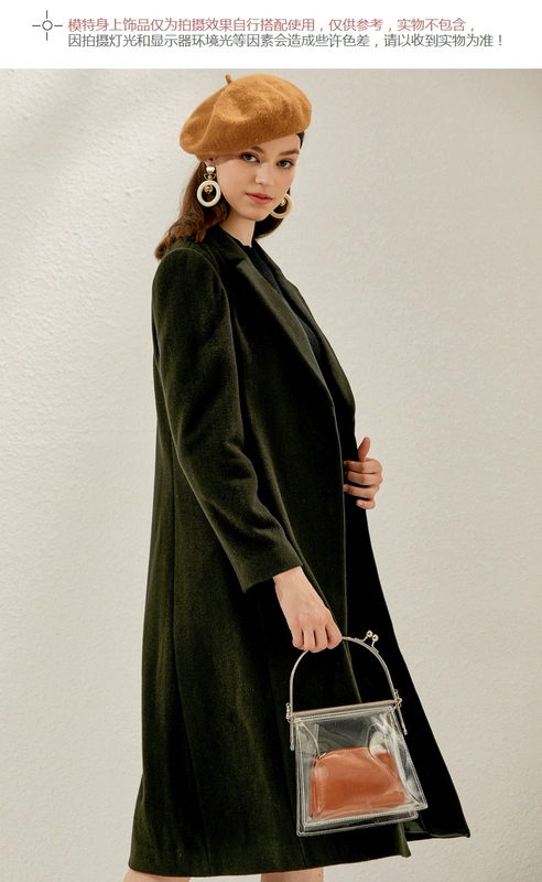 Koletier giải phóng mặt bằng đặc biệt thương hiệu phụ nữ chính hãng 2018 áo khoác mùa đông dài giữa len mỏng - Trung bình và dài Coat