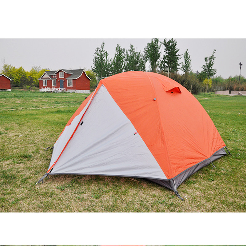Norable 3 Persons Tent Double Door Double Windproof Rain Protection Tent Outdoor Camping Tent Park Leisure Tent