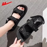 Warrior, сандалии, летняя обувь, нескользящие спортивные модные пляжные слайдеры, в стиле Шанель, мягкая подошва