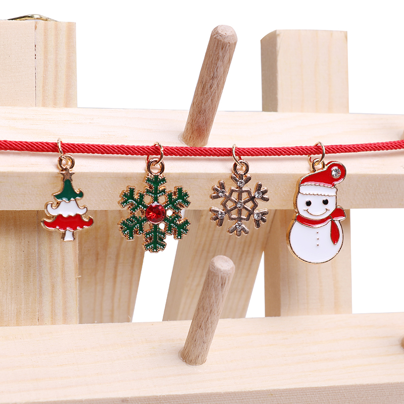 Christmas tree Little Snow Man Accessories Bracelet necklace pendant accessories Handmade pieces Diy Material