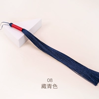 08 Тибетский зеленый с веревкой с твердым цветом длинный