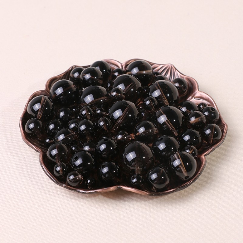 Brown agate loose beads hand-beaded hand beaded crystal bracelet with beads DIY jewelry accessories weaving materials