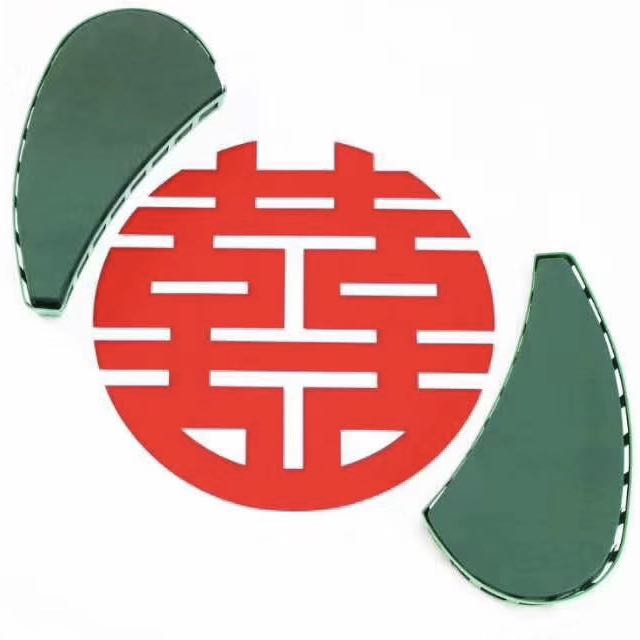 Wedding car sucker lounge decorated with mud wings sucked flower base with sucking plate with sucking plate