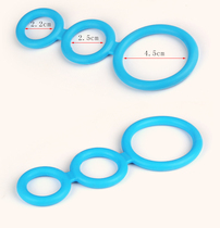 Three-ring lock sperm male penis collar adult sex toys couples share orgasm blocking ring passion equipment