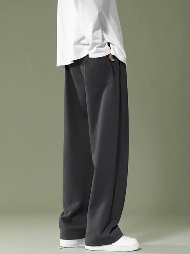 Осенние зимние штаны, свободный прямой крой