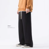 Осенние штаны для отдыха подходит для мужчин и женщин, в американском стиле, свободный прямой крой, оверсайз