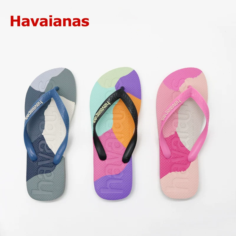 T М банды Havaianas нескользящие лыжные тапочки для мужчин и женщин, пляжная обувь, шлепанцы
