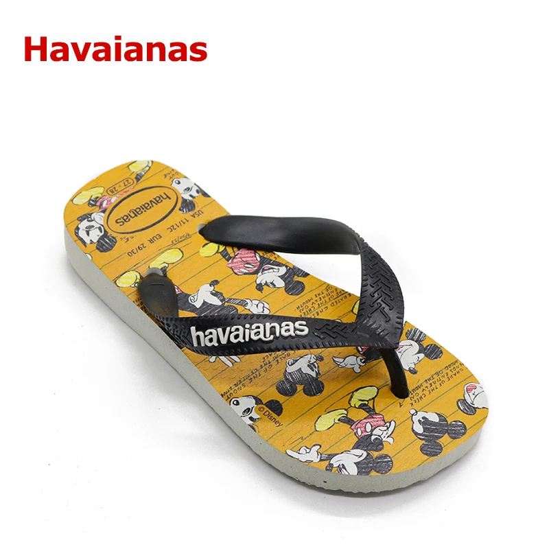 Детские сланцы Havaianas, нескользящая обувь для пляжа, шлепанцы, пляжный стиль