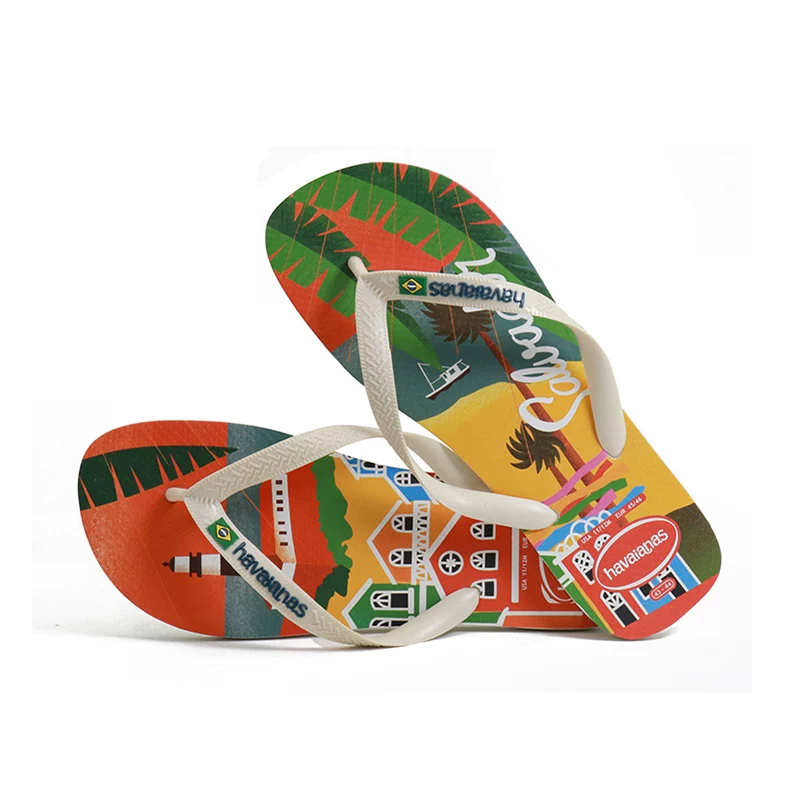 Havaianas Havina счетчик подлинный бразильский стиль скольжение по стопе пляжные туфли Хавана шлепанцы