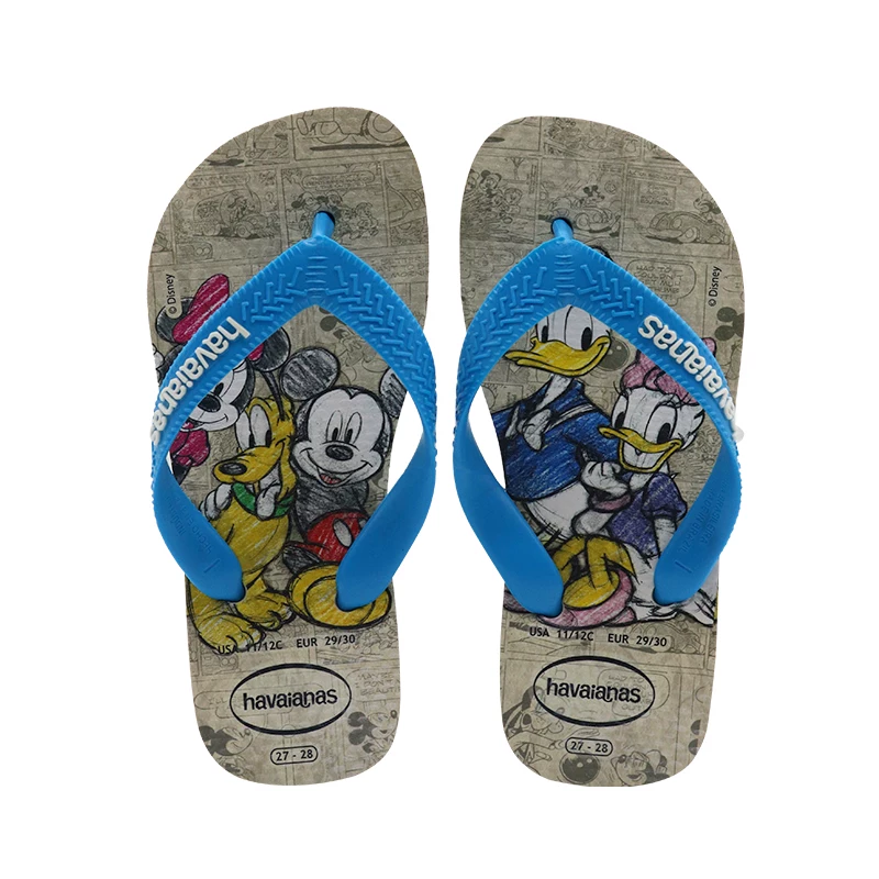 Детские сланцы Havaianas, нескользящая обувь для пляжа, шлепанцы, пляжный стиль