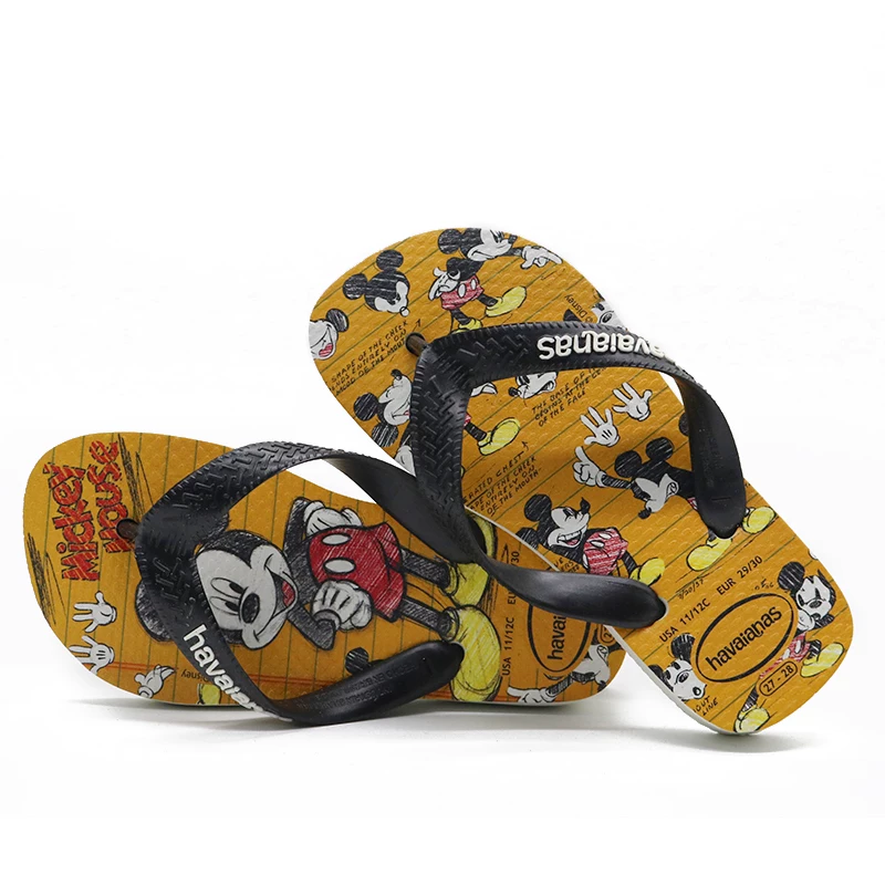 Детские сланцы Havaianas, нескользящая обувь для пляжа, шлепанцы, пляжный стиль