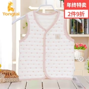 Tongtai mùa thu mới bé đồ lót nhiệt nam và nữ bé cotton dày vest ra khỏi quần áo bé