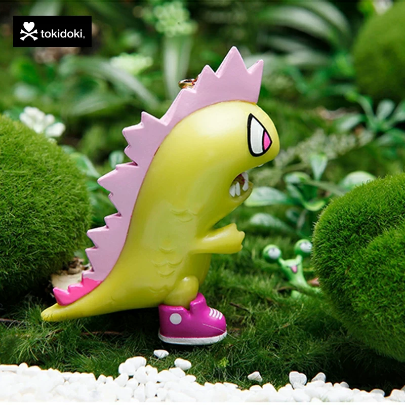Tokidoki Тао Цидуки Кайджу Динозавр Подвеска для ключей, милый брелок для сумки и телефона, подвеска-домик