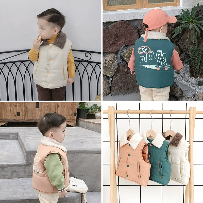 Áo vest cho bé thu đông 1-5 tuổi bé trai nước ngoài cotton 2019 mới cho bé sơ sinh mặc áo cotton ngoại - Áo ghi lê