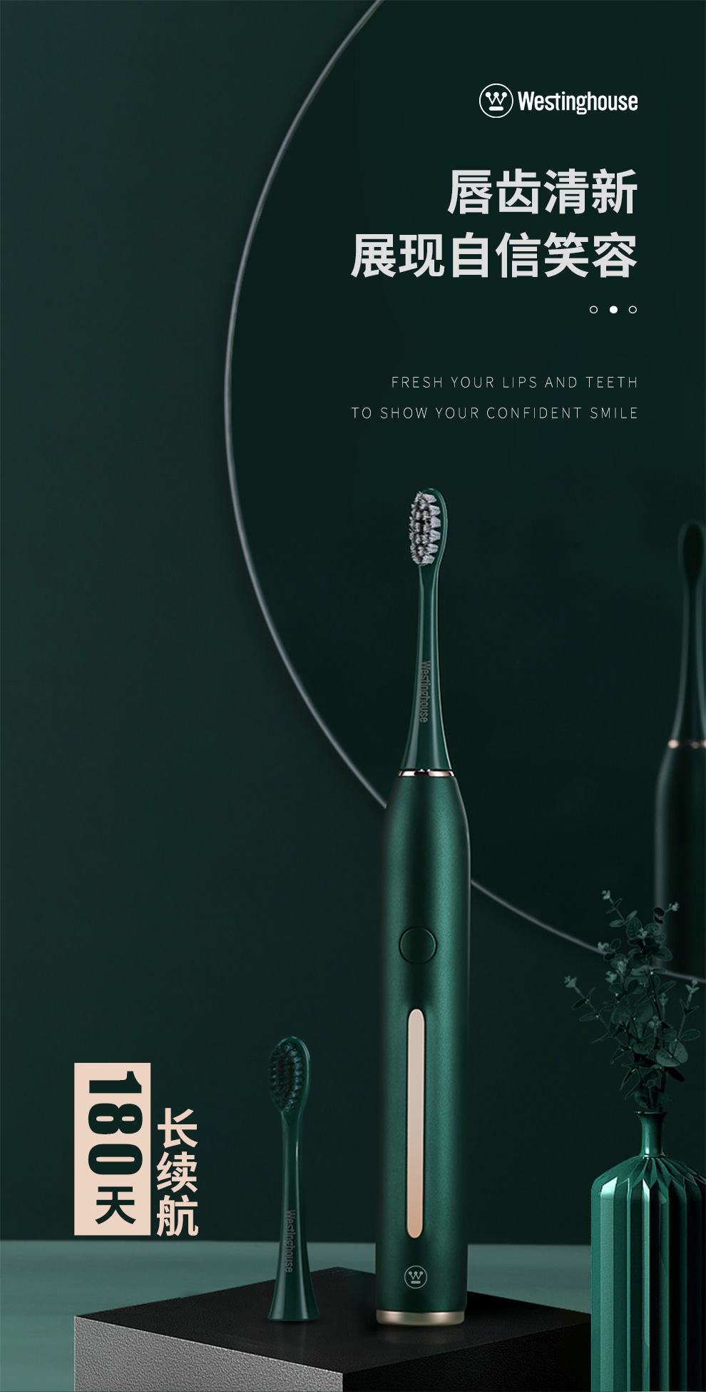 Westinghouse 西屋 情侣款声波电动牙刷 WT-301 天猫优惠券折后￥79包邮（￥399-320）3色可选