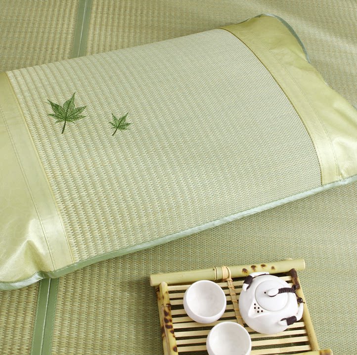 Summer straw pillowcase pillow mat pillow case 48*74cm single pillow seat pillow piece