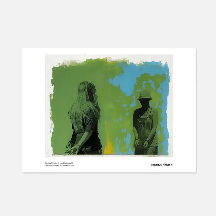 Импортированный оригинальный постер экспозиции Moderna Museet персонажи в Стокгольмском художественном музея в Швеции