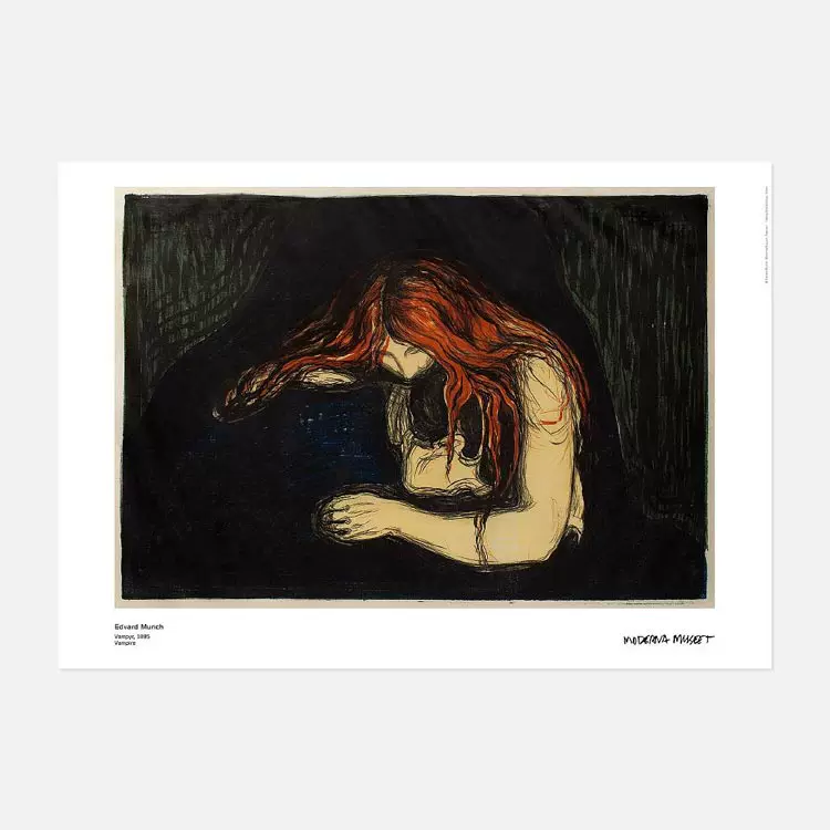 Импортированный оригинальный постер экспозиции Moderna Museet персонажи в Стокгольмском художественном музея в Швеции