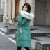 len bông Anti-mùa 2019 mới của Hàn Quốc phiên bản của môi trường có độ dài dày bông mùa đông sửa chữa áo len lớn quần áo cổ áo bf nữ chất liệu bông Quần áo 