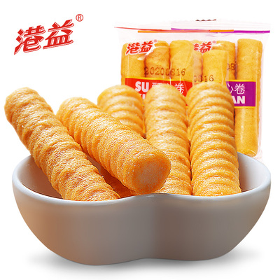 【约60支·港益】蛋黄蛋卷夹心酥