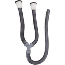 Balcony marble sink drainer laundry tub double-slot drainer Y-shaped three-way downpipe double basin set