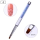 Nail Ba Lan Nail Pen Crystal Khắc Kéo Dây Gradient Smudge Stamp Poke Hoa Sắp xếp Công cụ trị liệu bằng bàn chải - Công cụ Nail